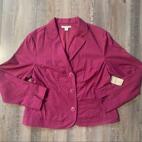NWT- COLDWATER CREEK Classic Jacquard Blazer - Picture 2 of 9